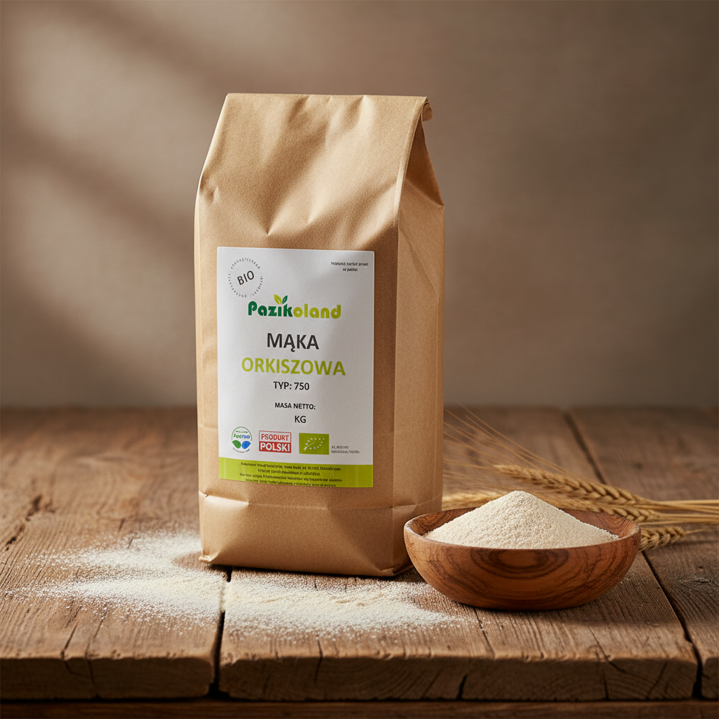 Mąka pradawna orkiszowa typ 750 EKO - 1 kg